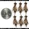 Hand Connectors Antiqued Copper Plated Brass Charms - Set of Six - C-2C15